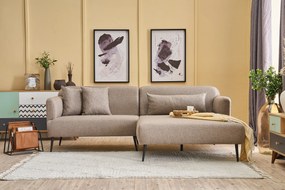 Sofá de Canto Revos – Castanho – 250 cm x 86 cm x 100 cm