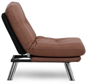 ****  
Sofá-cama 1 lugar Misa – Castanho Claro – 110x70 cm

**