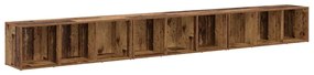 Gabinete para TV 3 pcs Madeira antiga 37 x 35 x 107.5 cm