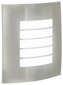 Luzes de Parede Externas 2 pcs Aço Inoxidável Prata IP44
