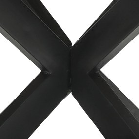 Mesa de Jantar Redonda Ø160x76 cm Madeira Sólida de Mangueira Rugosa