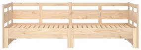 Estrutura sofá-cama de puxar 2x(90x200) cm madeira pinho maciça