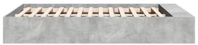 Estrutura de cama 140x190 cm derivados de madeira cinza cimento