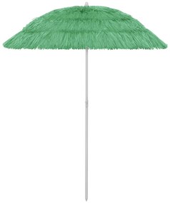 vidaXL Guarda-sol de praia Hawaii 180 cm verde
