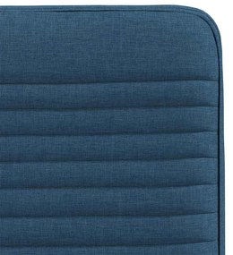 Cadeiras de jantar 6 pcs tecido azul