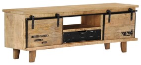 vidaXL Móvel de TV 120x30x40 cm madeira de mangueira maciça