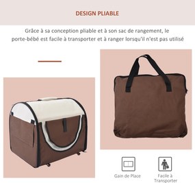Saco de transporte para cães, caixa de transporte dobrável e respirável com almofada de pele de carneiro removível, 61 x 46 x 51 cm