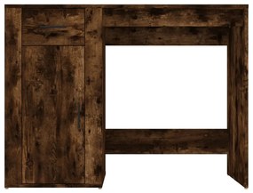Secretária 100x49x75 cm derivados madeira cor carvalho fumado