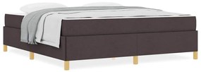 Cama Box Outros Marrom Escuro e Branco 180 x 200 cm tecido