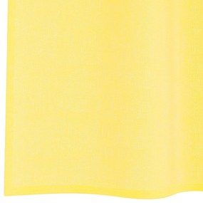Cortinas de voile com ilhós 2 pcs amarelo