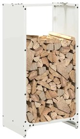 Suporte para lenha 40x30x80 cm aço laminado a frio branco