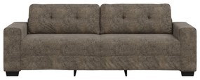 Sofá de 3 Lugares vidaXL Cinza Escuro 180 cm em Couro Sintético