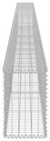 Muro gabião com tampas aço galvanizado 600x30x50 cm