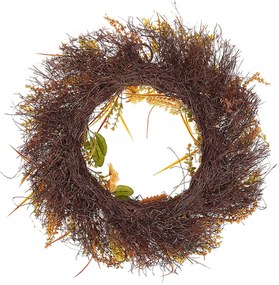 Grinalda para porta ø 50 cm verde e laranja ADEJE Beliani