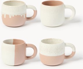 Canecas com vidrado reativo Miguel, conjunto de 4
