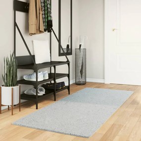 vidaXL Tapete pelo curto macio e lavável HUARTE 80x200 cm azul
