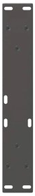 Pés para mesa de centro em V, 2 peças, antracite, 40x(30-31,3) cm, aço