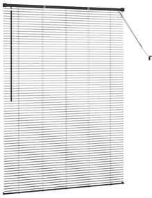 Persiana de Janela com cortinas Outros Manual Preto 135 x 175 cm Alumí
