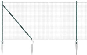 Conjunto de Poste de Cerca Conjunto de 2 Verde