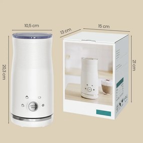 Batedor de leite elétrico com 4 funções, na cor branco-nuvem