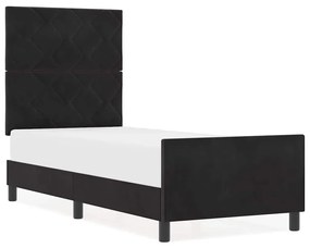 Cama vidaXL Preta 80x200 cm de Veludo