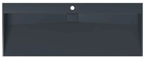 Lavatório 120x46x11 cm mineral/mármore fundido antracite