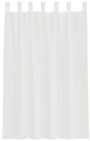 Cortinas de voile com laços 2 pcs branco 140x175 cm