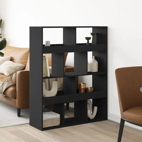 vidaXL Divisória 100x33x125,5 cm derivados de madeira preto