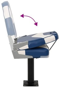 4 pcs conjunto assento de barco dobrável com encosto alto