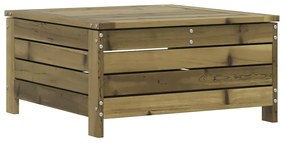 Apoio de pés para jardim 62x63,5x32 cm pinho maciço impregnado