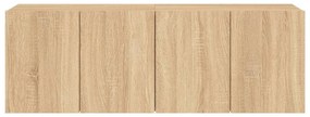 Móveis de parede para TV 2 pcs 60x30x41 cm carvalho sonoma