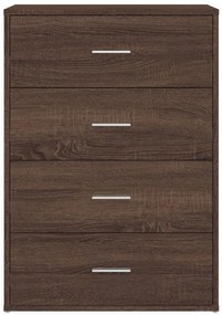 Aparadores 2 pcs 60x31x84cm derivados madeira carvalho castanho