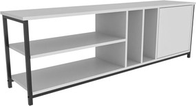 Móvel TV Oneida – Preto e Branco – 140 x 35,3 x 50,8 cm