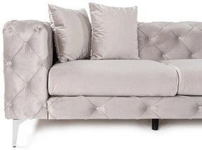 Sofá de 4 Lugares Como – Cinzento Claro – 344x90x72 cm