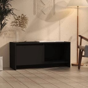 vidaXL Móvel de TV 90x35x40 cm derivados de madeira preto
