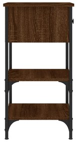 Mesa cabeceira 34x36x70 cm derivados madeira carvalho castanho