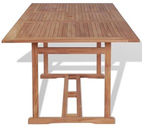 Mesa de jardim 180x90x75 cm madeira teca maciça