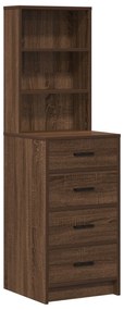 Conjunto de Mesa de Maquilhagem 2 Peças com LED Madeira de Carvalho Pr