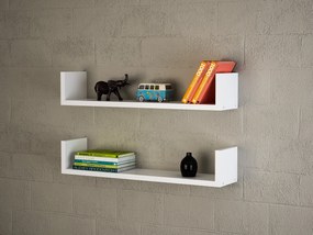 Prateleira de Parede Iris – Branco – 63x14,5x14,5 cm | Tribo Home