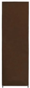 Roupeiro 87x49x159 cm tecido castanho