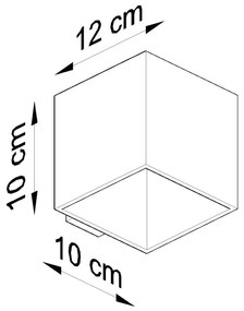 Aplique de Maderia de parede QUAD, G9