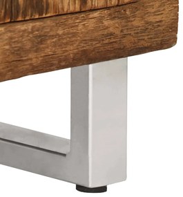 Suporte para TV madeira reciclada maciça 140x30x40 cm