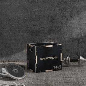 SPORTNOW Caixa Pliométrica com 3 Alturas Diferentes Caixa de Saltos pa