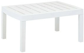 Mesa de jardim 78x55x38 cm plástico branco