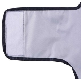 Capa de chuva para cães com tiras reflectoras azul-marinho XL