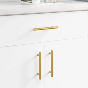 vidaXL Maçaneta de Armário 2 pcs Ouro 150 mm Aço inoxidável