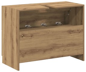 Armário de Pia Carvalho Artesanal 78x37x59 cm Madeira Engenharia