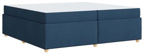 Estrutura de cama com colchão Outros Azul 200 x 200 cm tecido