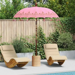 vidaXL Parasol Balinês Rosa 185 x 185 x 260 cm