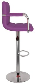 Bancos de bar 2 pcs couro artificial roxo